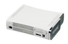 XBOX 360 WHITE REPLACEMENT CONSOLE UNIT ONLY   20gb hardrive av connection