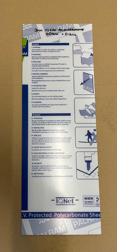 3mm clear polycarbonate sheet - clear,