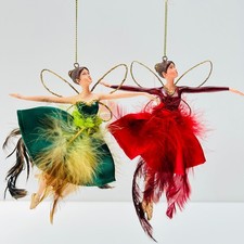 Red or Green Feather Flying