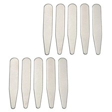 2/4/10Pcs Silver Metal Collar