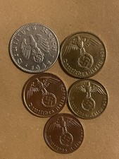 5 German 3rd Reich Coins