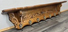 French Vintage Coat Rack Oak 7