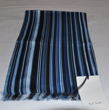 Paul Smith Silk Scarf Blue