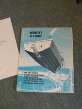 Vintage Original Berkeley Jet Drive Boat 12J Brochure + Tech Updates 1970