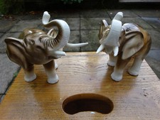 2x VINTAGE ROYAL DUX ELEPHANT
