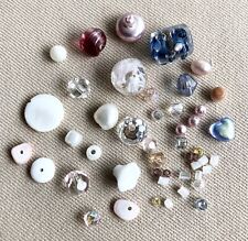Vintage Mixed Beads, Old Venetian Glass, MOP, Freshwater Pearl, 1-10mm, #V