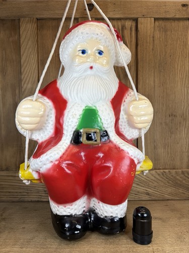 Vintage blow mold santa - blow,