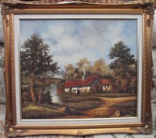 P. Hansen - Large Oil on