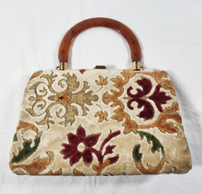 Vintage 1960s Carpet Bag Amber