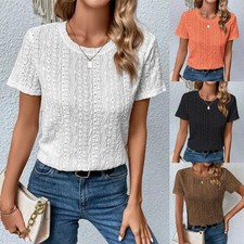 Womens Ladies Short Sleeve