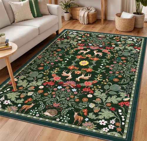 Vintage dark green - dark, living