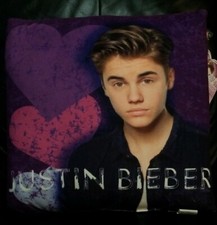 Justin Bieber Pillow Purple