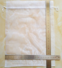 White Organza Bag 30x40 Party Wedding Favour Birthday Gift Candy Jewellery Pouch