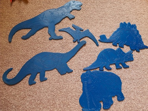 Dinosaur stencils embossing - dinosaur,