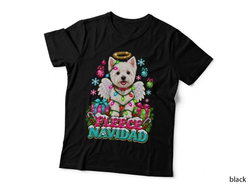 Christmas westie fleece - westie,