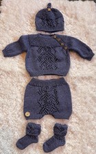 Handknit Baby Boy Set