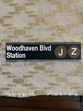 Woodhaven Queens  Subway Sign