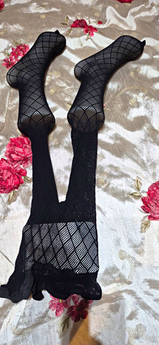 Women black fishnet mesh - women’s,