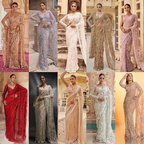 Bollywood net saree - net,