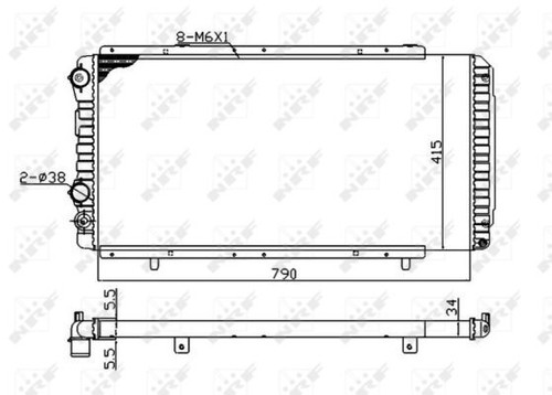 Nrf radiator for fiat ducato - for,