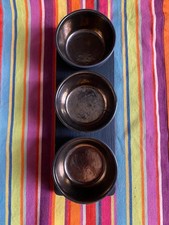 Set of 3 Small Bitz Tapas Bowl on Wooden Base, 10cm