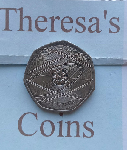 2017 50p coin sir isaac - 2017,