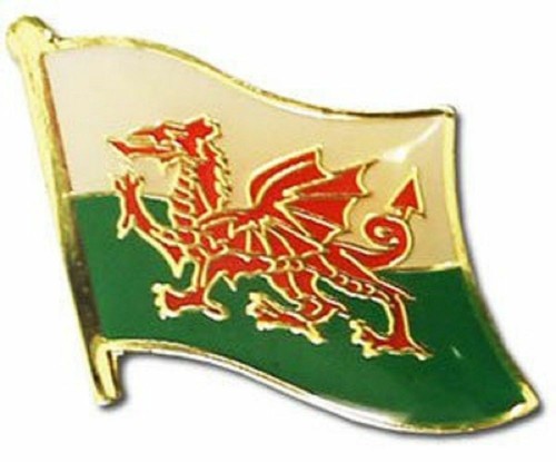 Wales welsh flag pin - flag, tie
