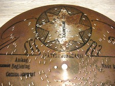 ENTRANCE MARCH SYMPHONION TIN PLATE 21CM JUNGHANS MUSIC BOX DISC 8 1/4" 