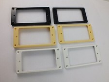 HUMBUCKER SURROUND RINGS Flat Base Neck & Bridge in CREAM, BLACK or WHITE