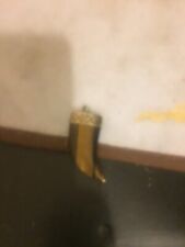 White Metal And Tigers Eye Pendent