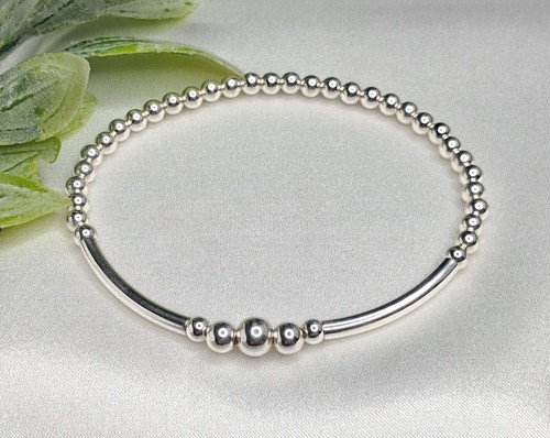 Sterling silver elasticated - sterling,