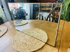 Mirror MCM Frameless Bevelled Edge Rectangular, Ready To Hang.