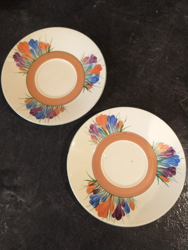 Clarice cliff saucers crocus - clarice,