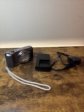 Sony Cybershot DSC-H90 16.1MP 16x Zoom Digital Camera Silver Tested Complete Kit