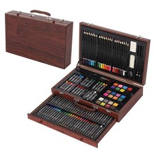140pc Art Set Wooden Box