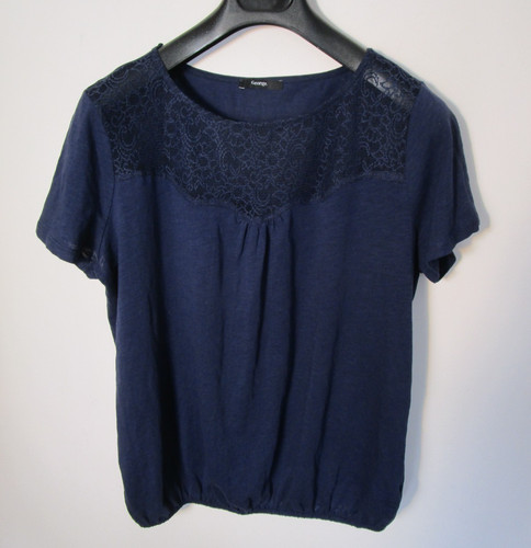 George size navy - navy, lace