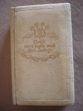 Vintage Thrift Saving - Money Box -  Made in England by Tala  (NO KEY!!)