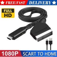 SCART to HDMI Converter HD 1080P Video Audio Cable Adapter Converter for HDTV