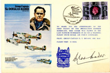 RAFM HA20 Cover Cpt. Sir Douglas Bader Signed by Himself 838 of 1295