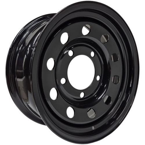 16x7 black modular steel wheel - 16x7,
