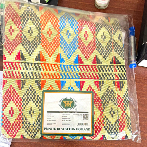 Vlisco printed cotton fabric - printed,