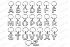 A-Z Crystal Initial Keyring