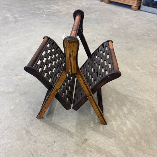 Vtg wooden bamboo rattan - vtg,