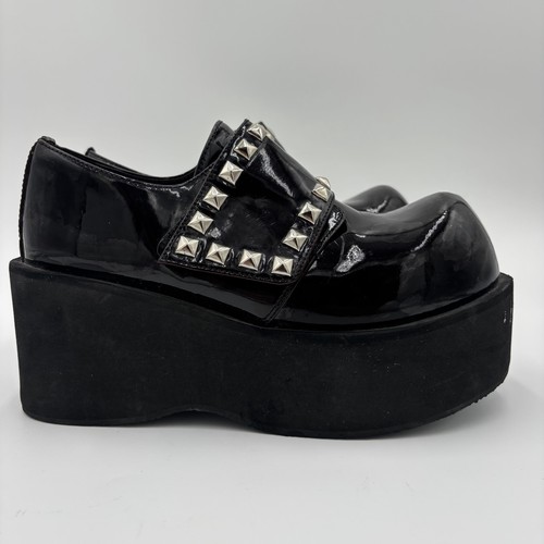 Demonia platform black oxfords - platform,