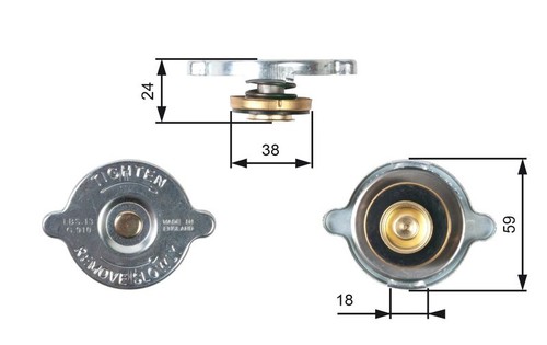 Radiator cap fits mitsubishi - fits,