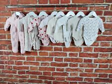 BABY GIRLS BUNDLE AGE 0-3 MONTHS NEXT MAMAS & PAPAS ETC BABGRO SLEEPSUIT 62CM