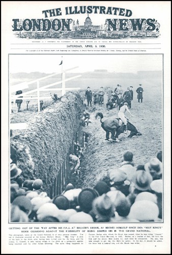 1930 antique print - print, horse