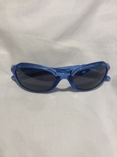 VINTAGE OAKLEY XS FIVES ACETATE SPORT KIDS SUNGLASSES - BLUE, with case