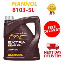 Mannol Extra Gear Oil 8103 - 75W90 Fully Synthetic GL-4 GL-5 LS - 5L
