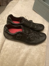 Lake CX333 Carbon Road Cycling Shoes Eu44 4 Uk10 Black Speed play Cleats Include